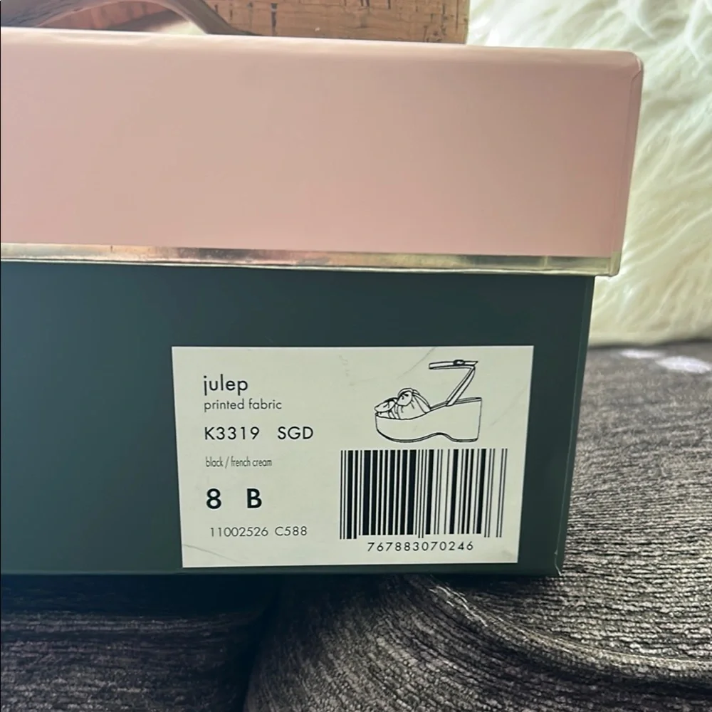 Kate Spade Black and White Platform Shoes